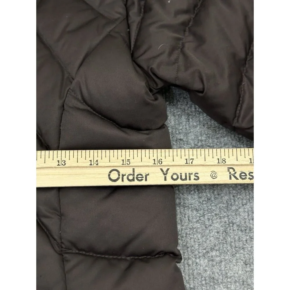 PATAGONIA Jacket Women’s Downtown Loft Parka Goose Down Puffer Hood Coat Brown S - Picture 9 of 10